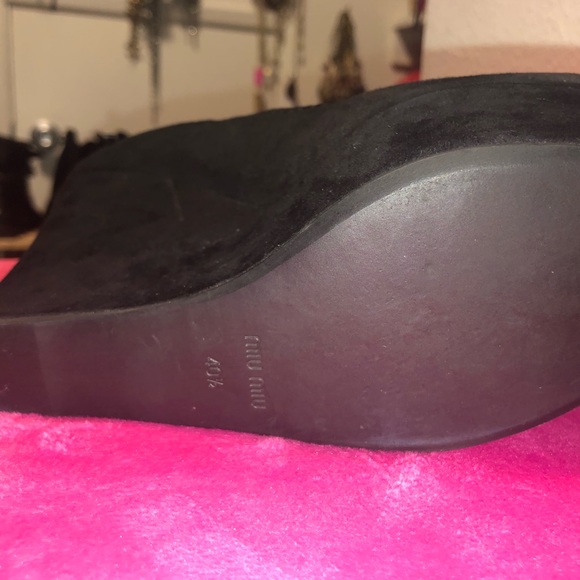 MIU MIU PLATFORM WEDGE SHOES. 100%Authentic. - Picture 4 of 4